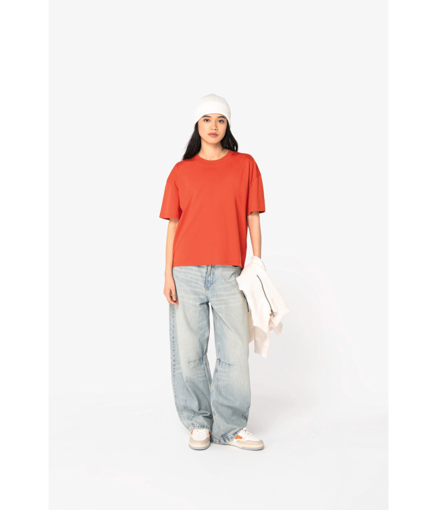 T-shirt écoresponsable oversize femme
