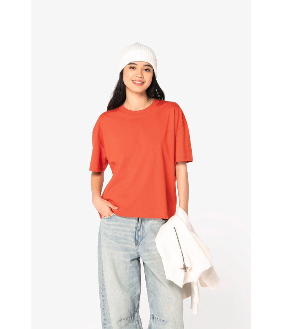 T-shirt écoresponsable oversize femme