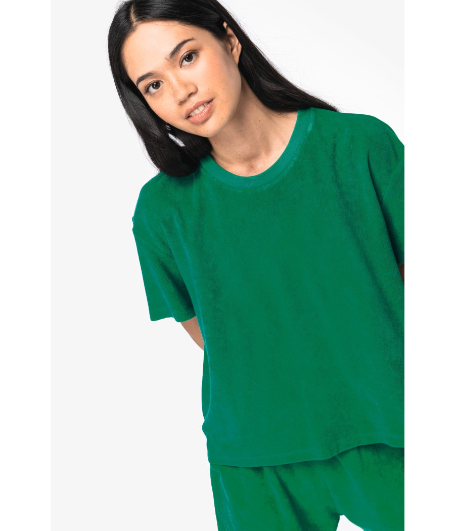 T-shirt écoresponsable en éponge femme