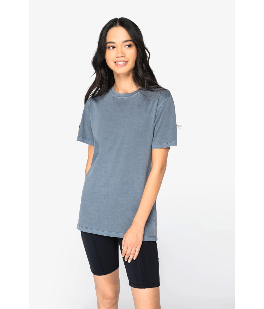 T-shirt écoresponsable délavé femme