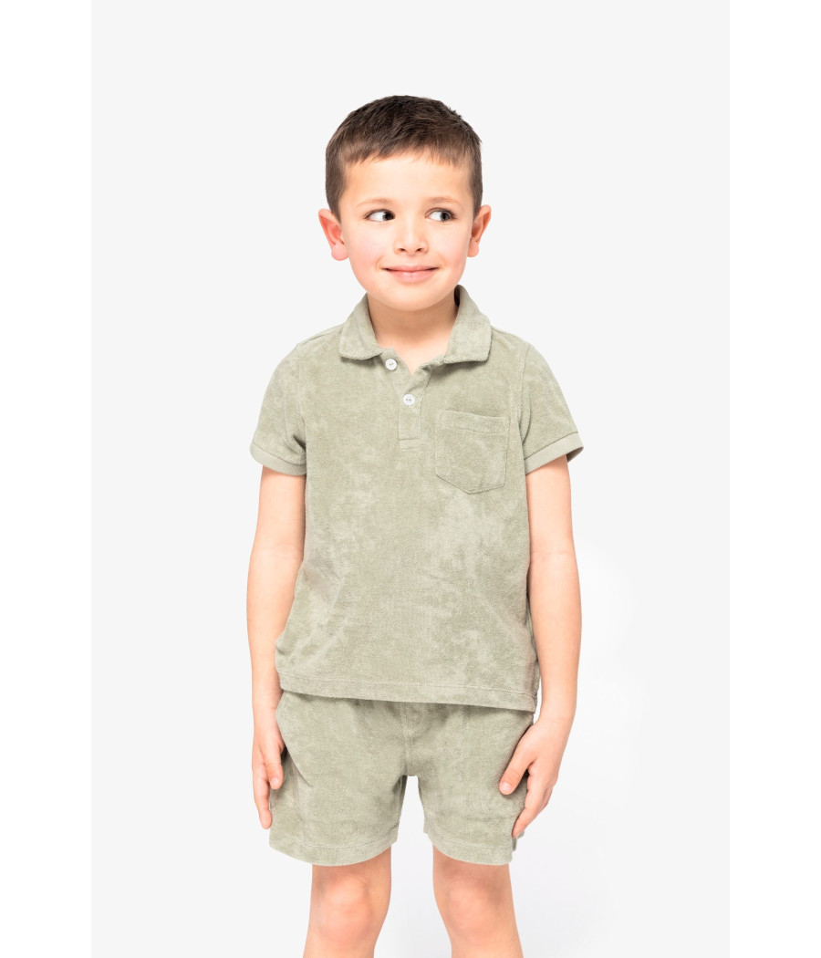 Polo écoresponsable en éponge garçon