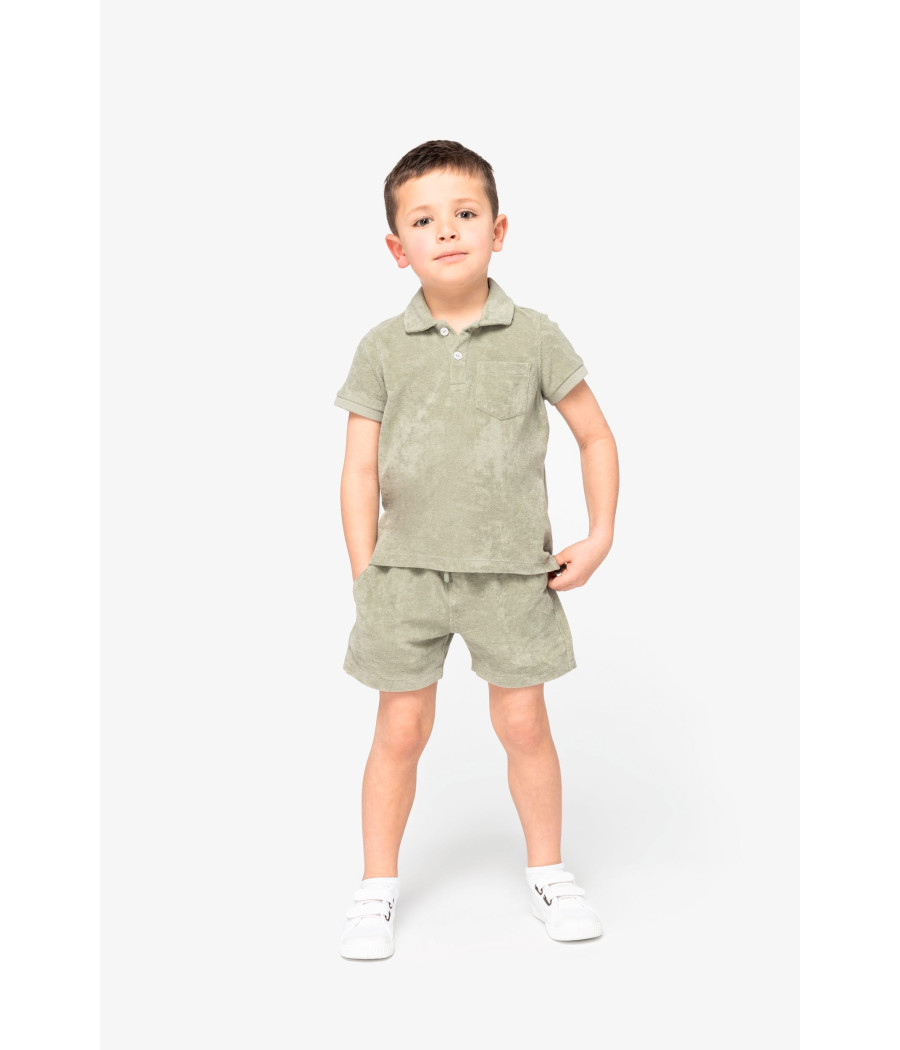 Polo écoresponsable en éponge garçon