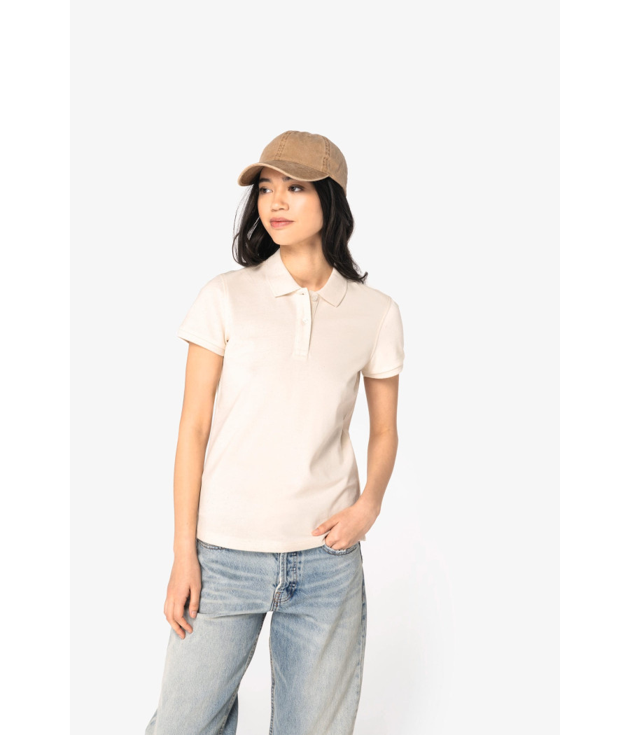 Polo écoresponsable maille piquée femme
