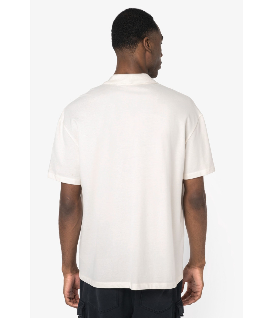 Polo écoresponsable maille piquée à épaules tombantes homme