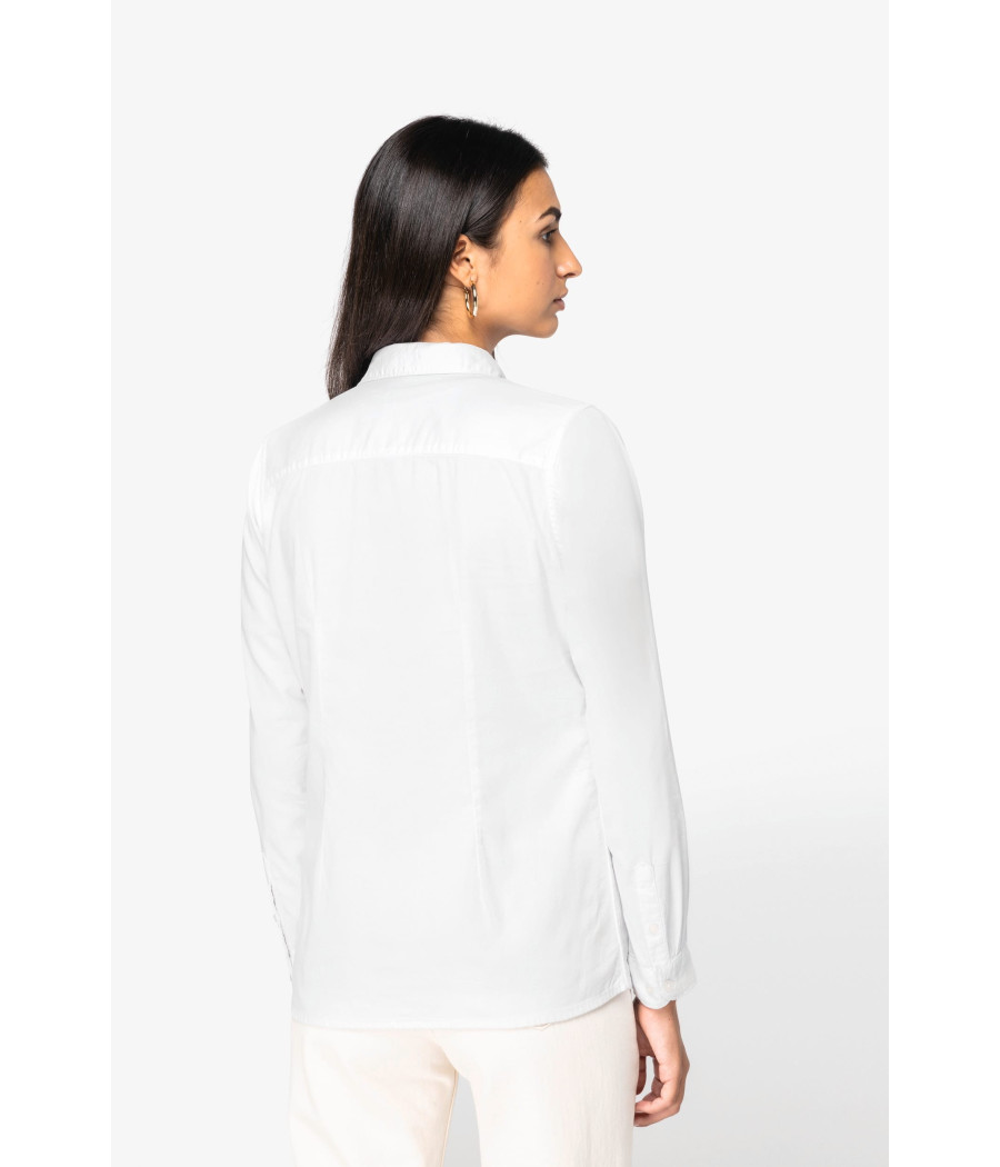 Chemise écoresponsable délavée femme