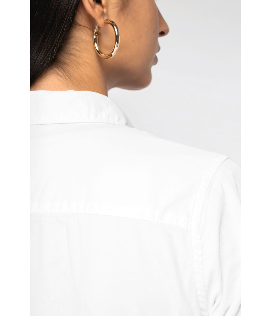 Chemise écoresponsable délavée femme