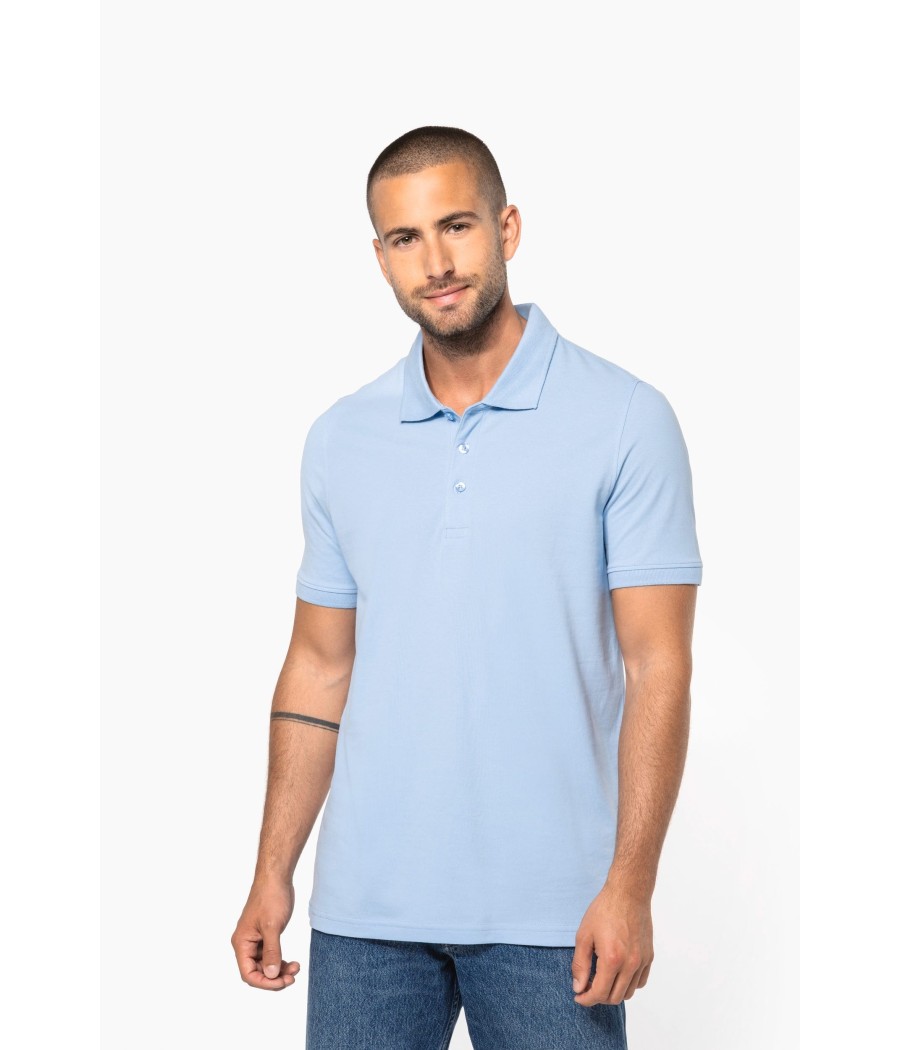 Polo piqué manches courtes homme