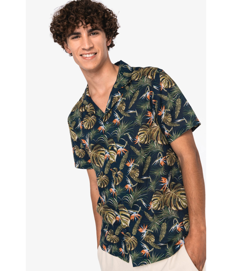 Chemise imprimé hawaïen homme