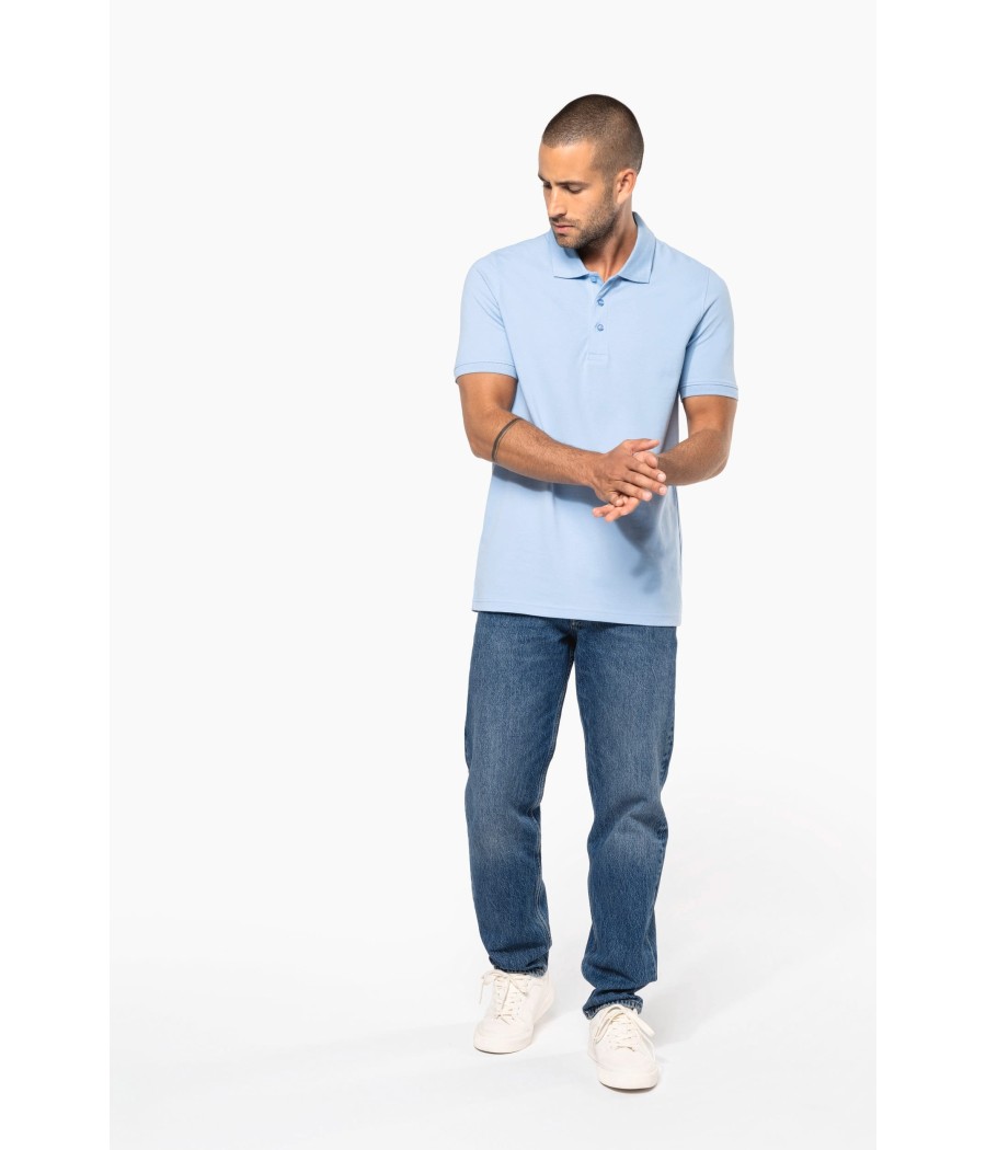 Polo piqué manches courtes homme