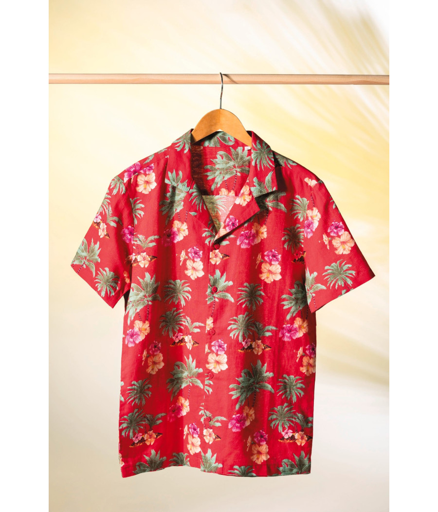 Chemise imprimé hawaïen homme
