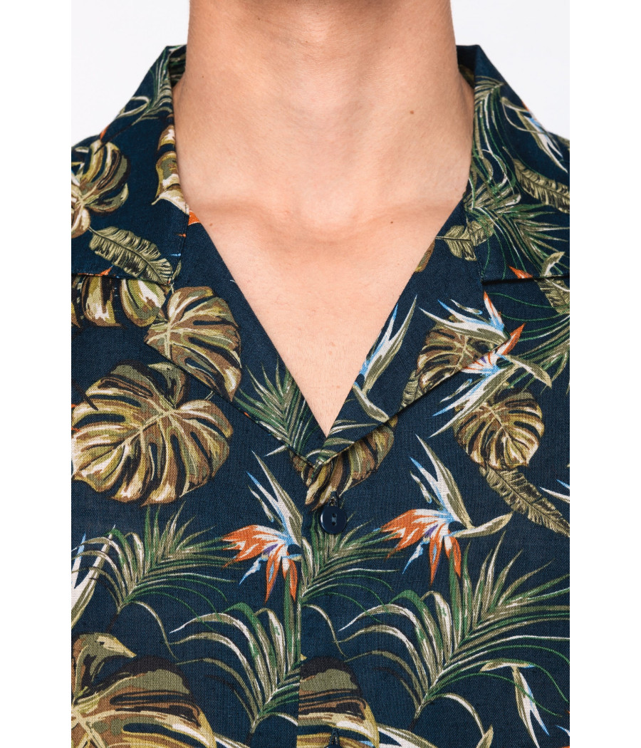 Chemise imprimé hawaïen homme