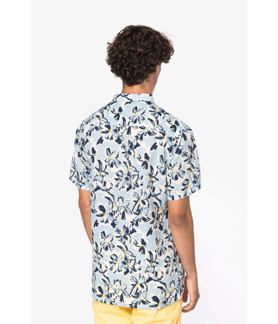 Chemise imprimé végétal homme