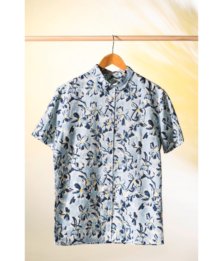 Chemise imprimé végétal homme