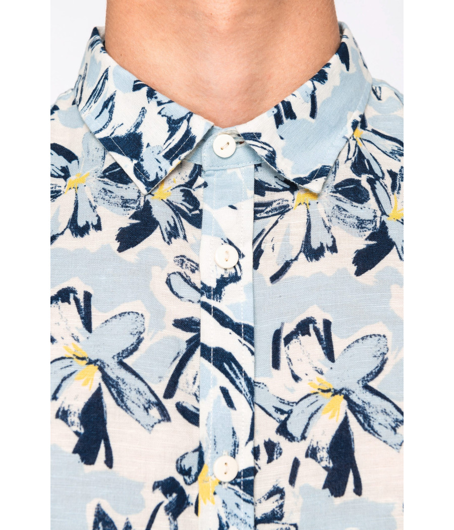 Chemise imprimé végétal homme