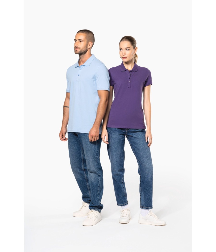 Polo piqué manches courtes homme