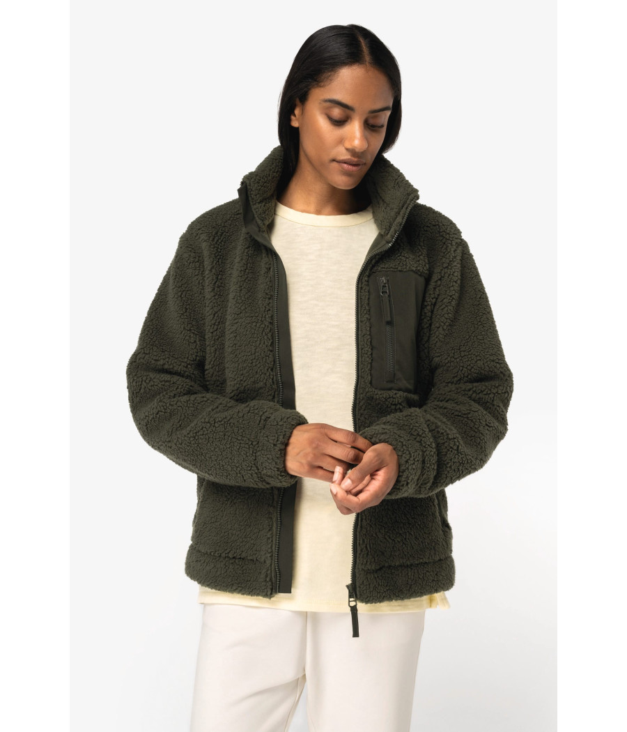 Veste écoresponsable en sherpa unisexe