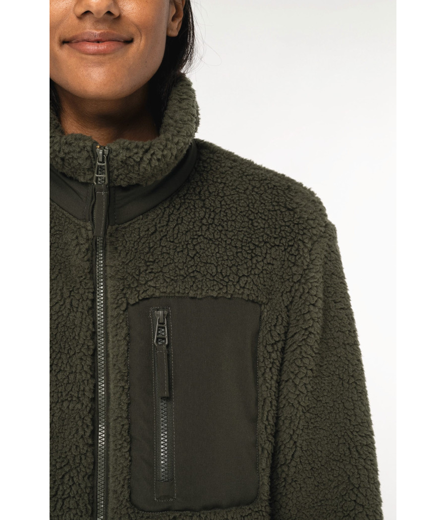 Veste écoresponsable en sherpa unisexe