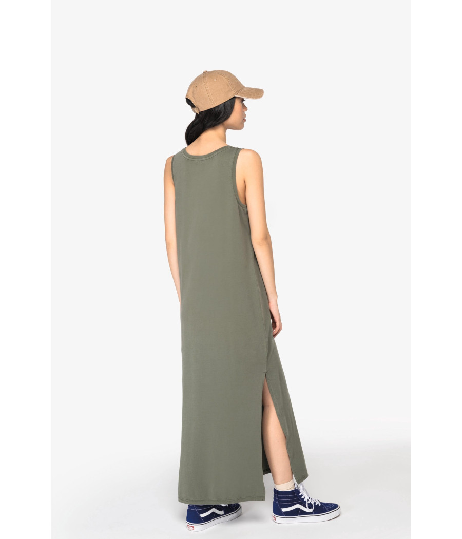 Robe écoresponsable délavée en jersey femme