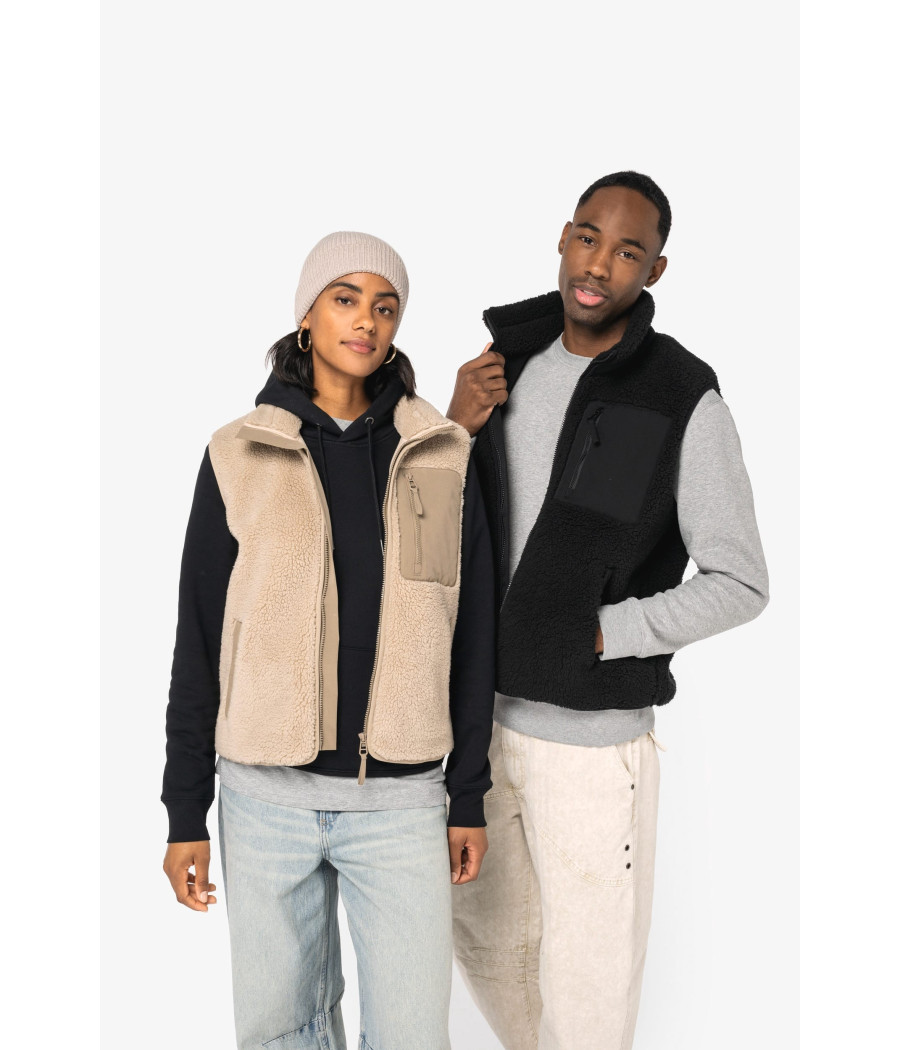 Bodywarmer écoresponsable en sherpa unisexe