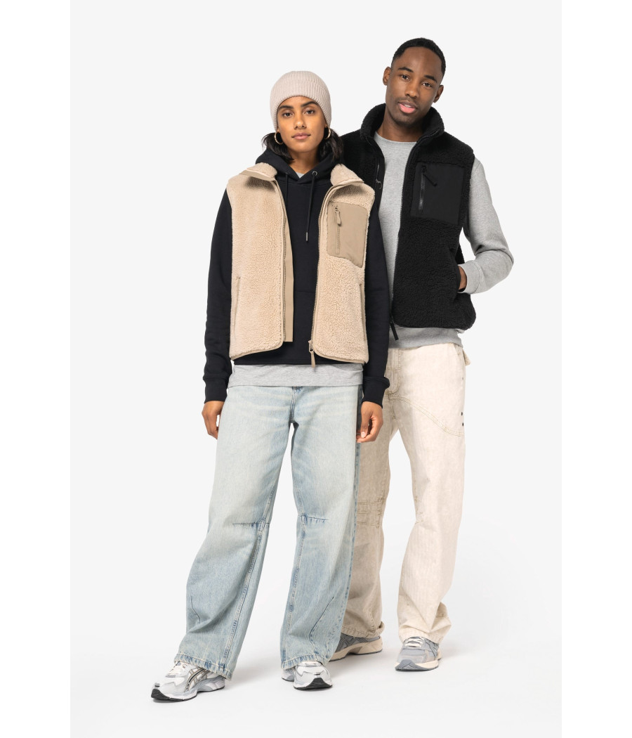 Bodywarmer écoresponsable en sherpa unisexe