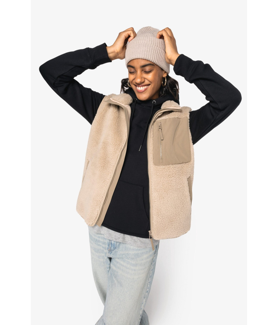 Bodywarmer écoresponsable en sherpa unisexe