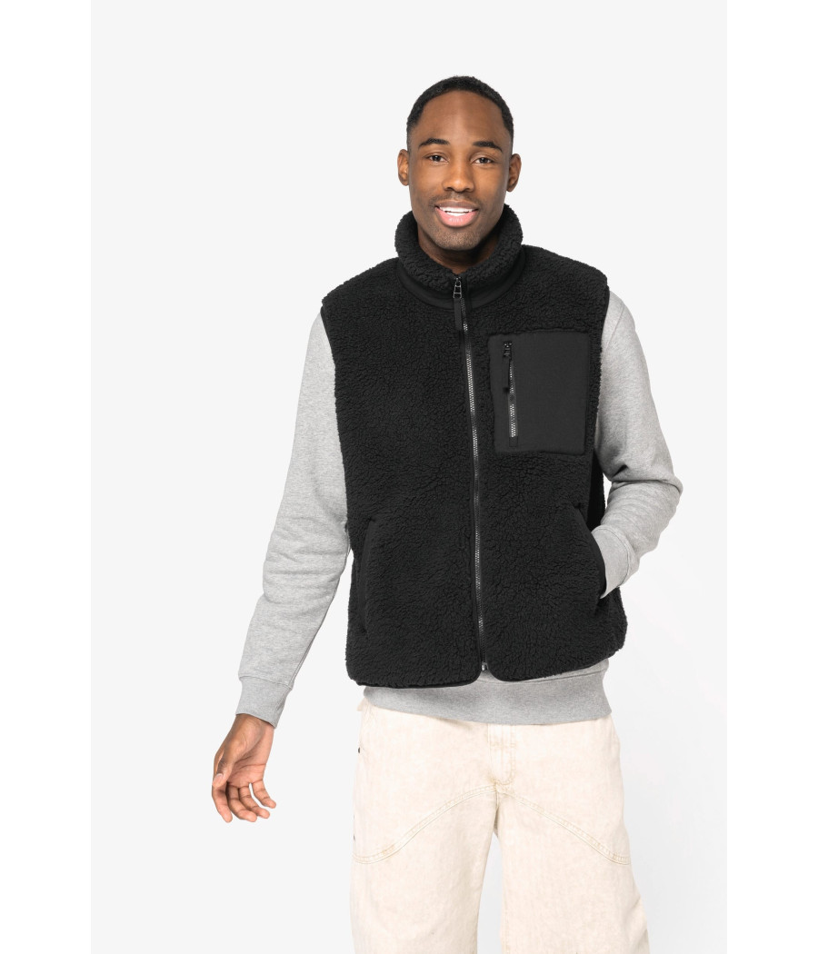 Bodywarmer écoresponsable en sherpa unisexe