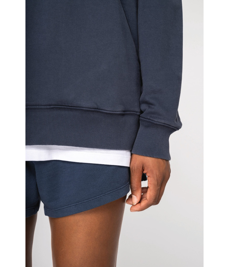 Sweat-shirt écoresponsable à capuche délavé oversize unisexe
