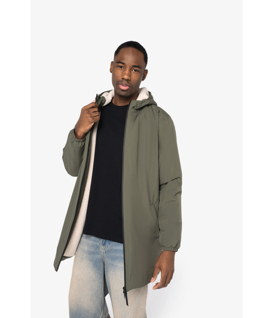 Veste écoresponsable imperméable doublée en sherpa unisexe