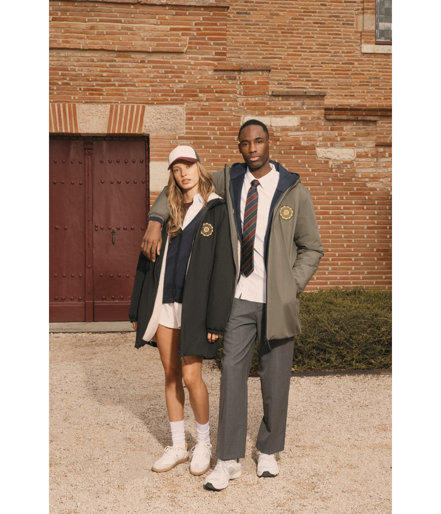 Veste écoresponsable imperméable doublée en sherpa unisexe