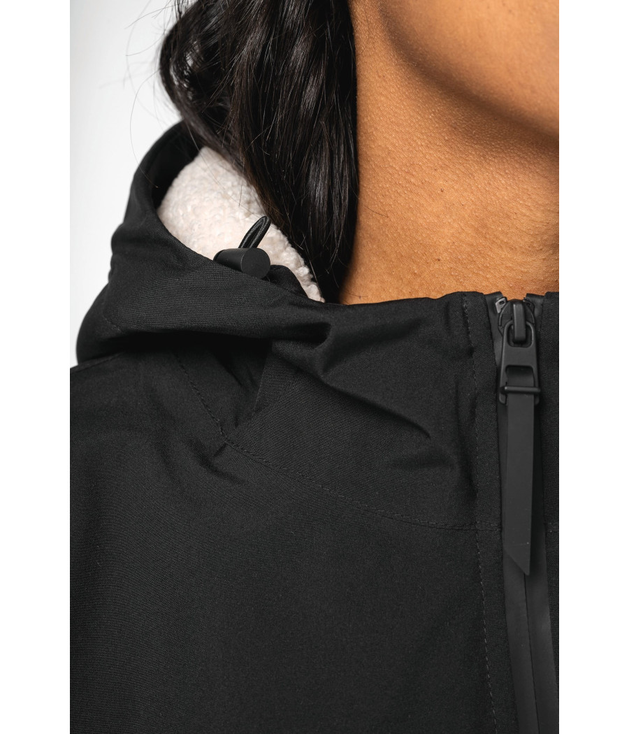 Veste écoresponsable imperméable doublée en sherpa unisexe