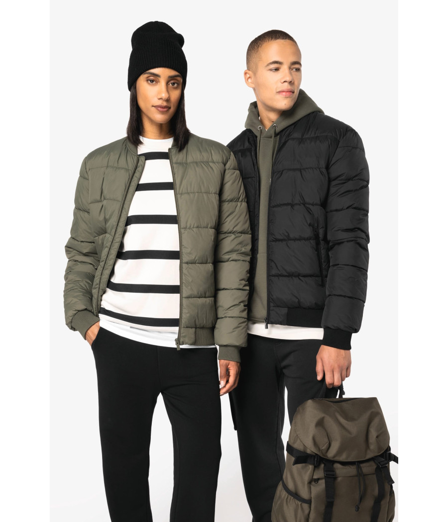 Veste matelassée écoresponsable à col teddy unisexe