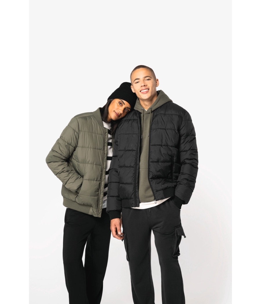 Veste matelassée écoresponsable à col teddy unisexe