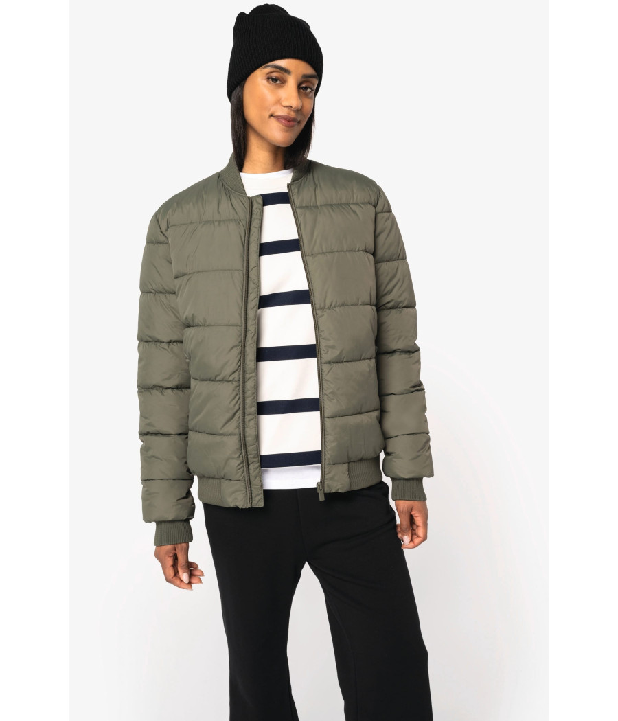 Veste matelassée écoresponsable à col teddy unisexe