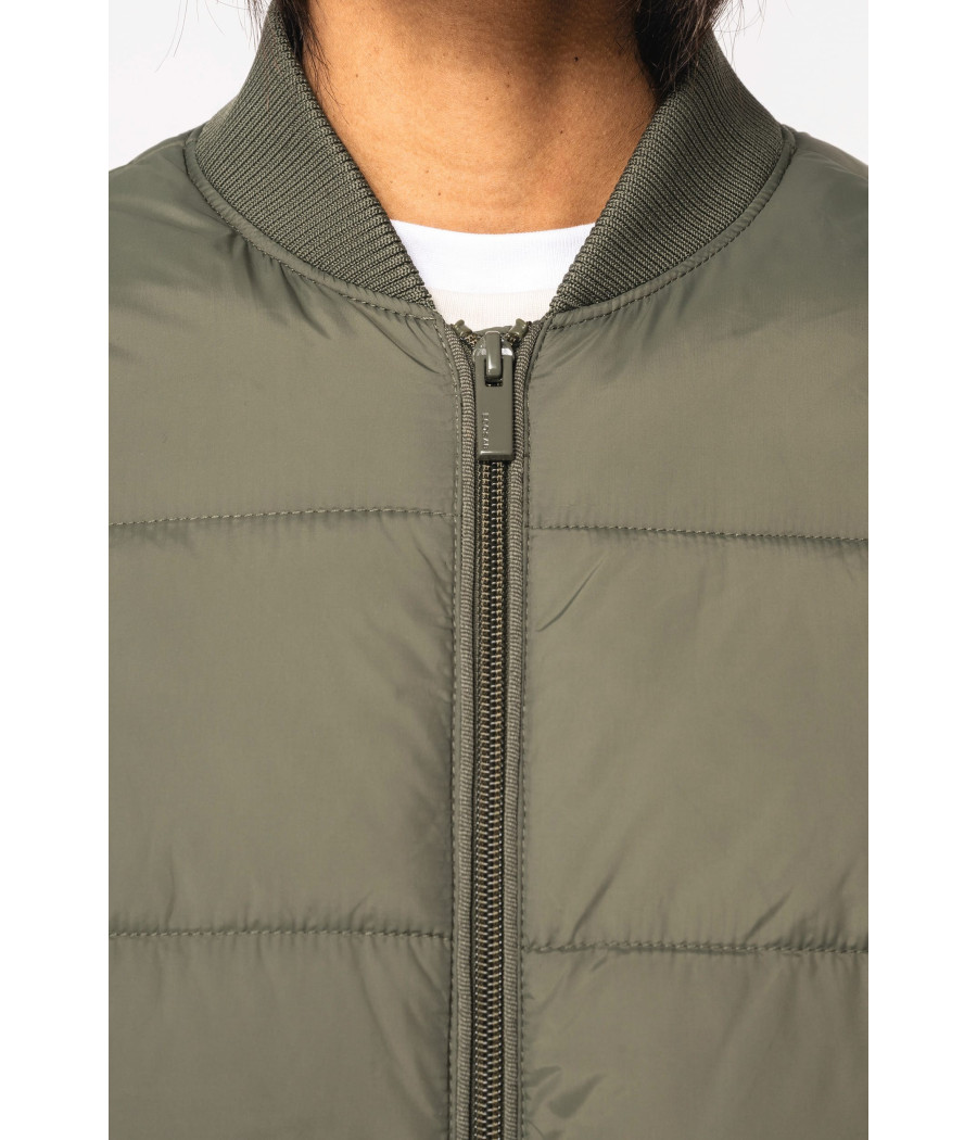 Veste matelassée écoresponsable à col teddy unisexe