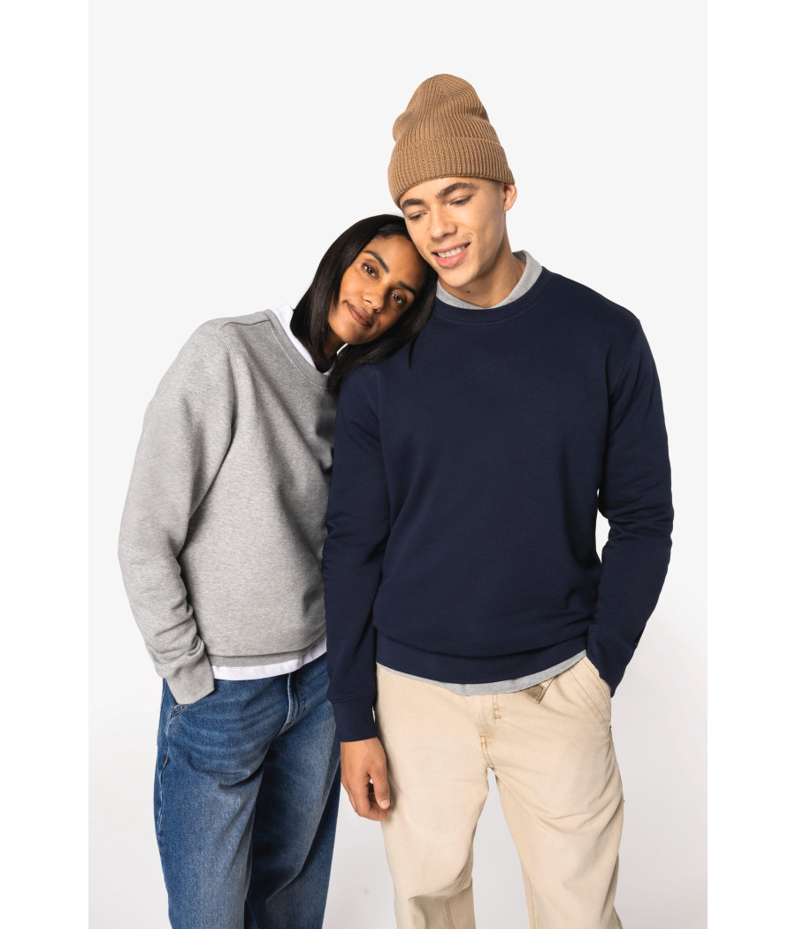 Sweat-shirt écoresponsable à col rond unisexe