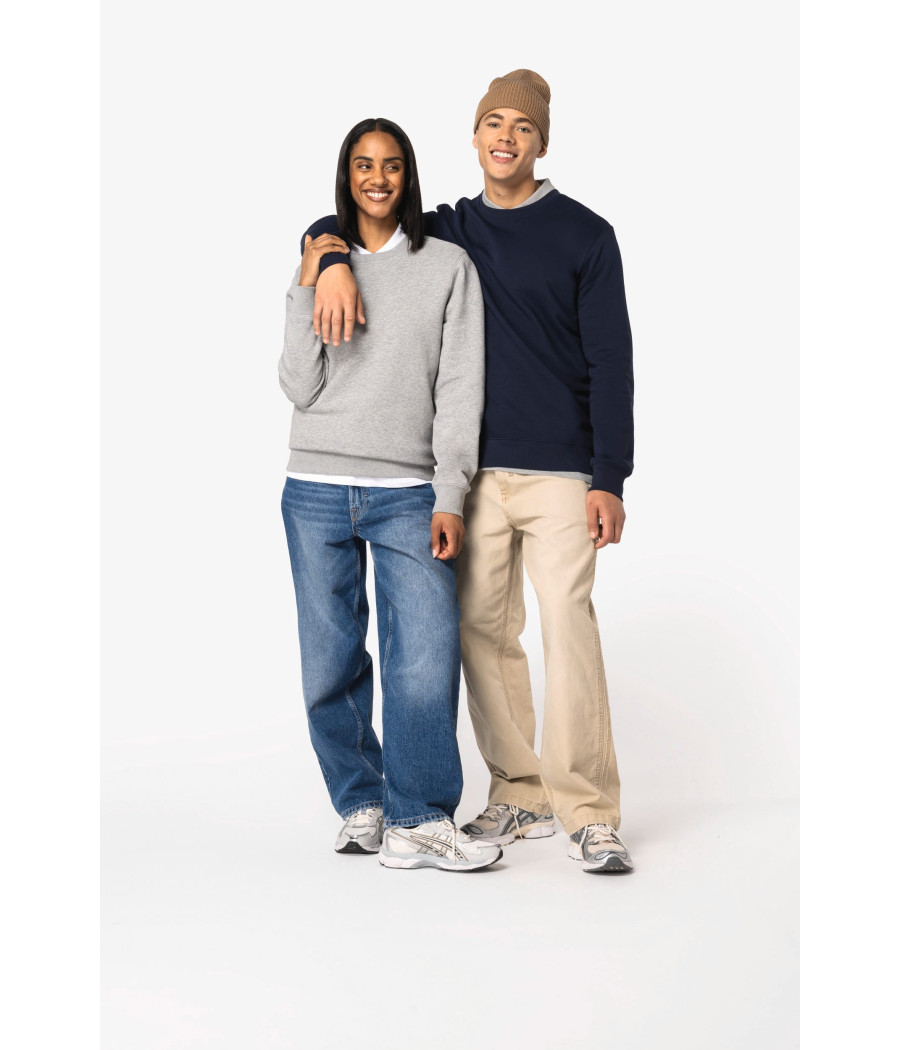 Sweat-shirt écoresponsable à col rond unisexe