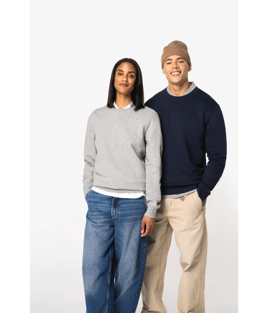 Sweat-shirt écoresponsable à col rond unisexe