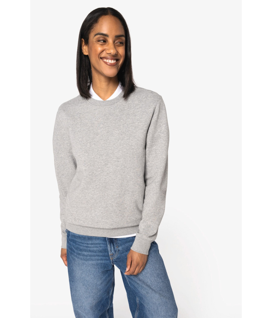 Sweat-shirt écoresponsable à col rond unisexe