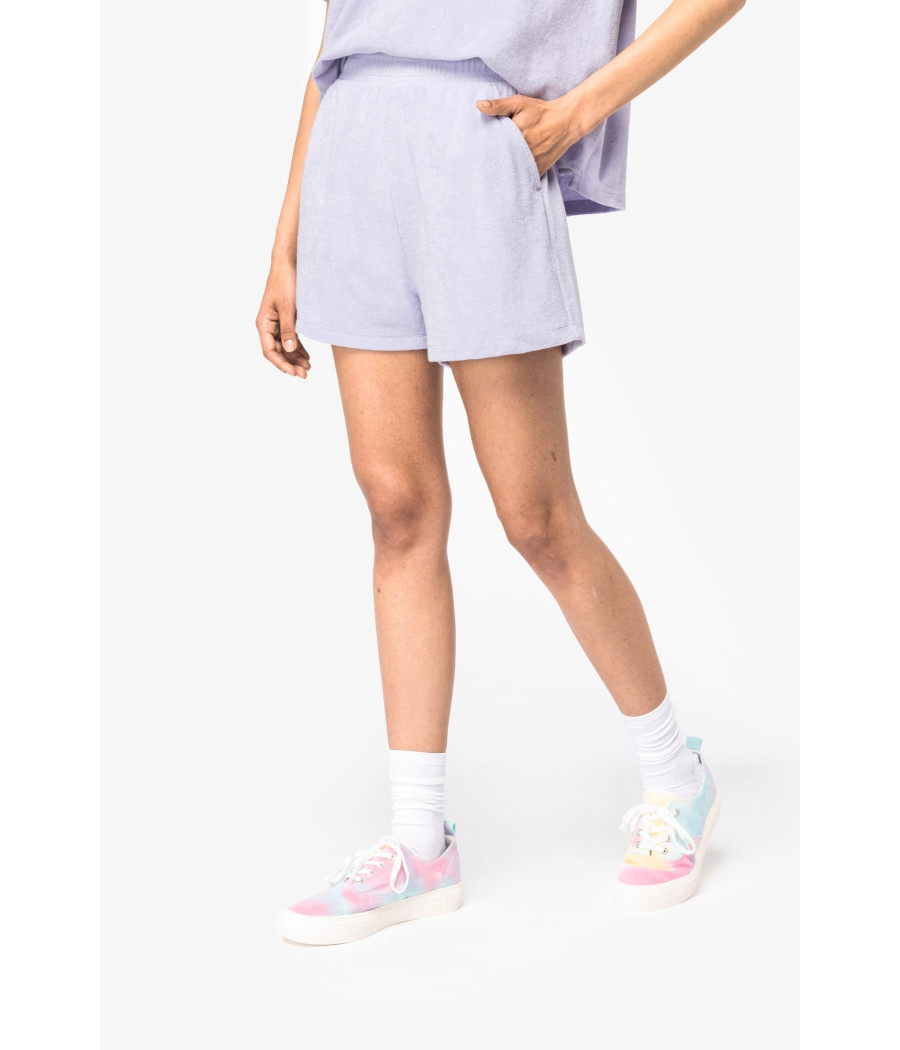 Short écoresponsable en éponge femme