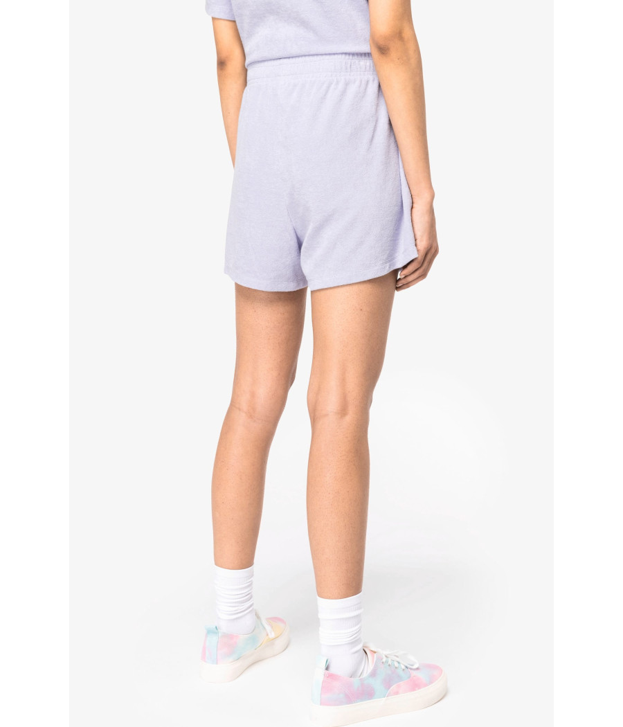 Short écoresponsable en éponge femme