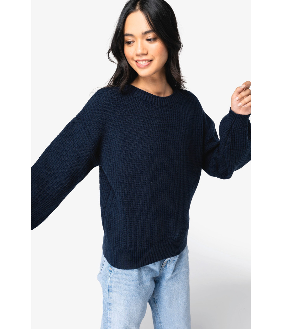 Pull écoresponsable en laine mérinos femme