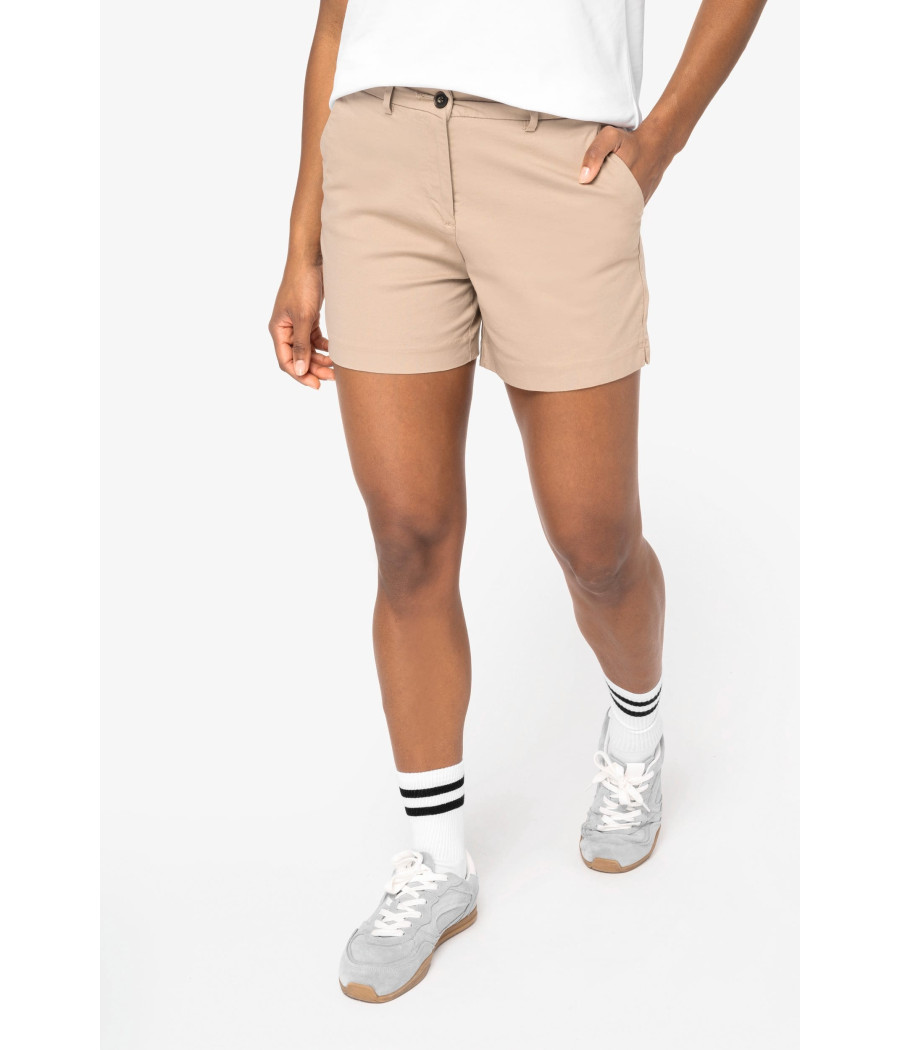 Bermuda chino écoresponsable femme