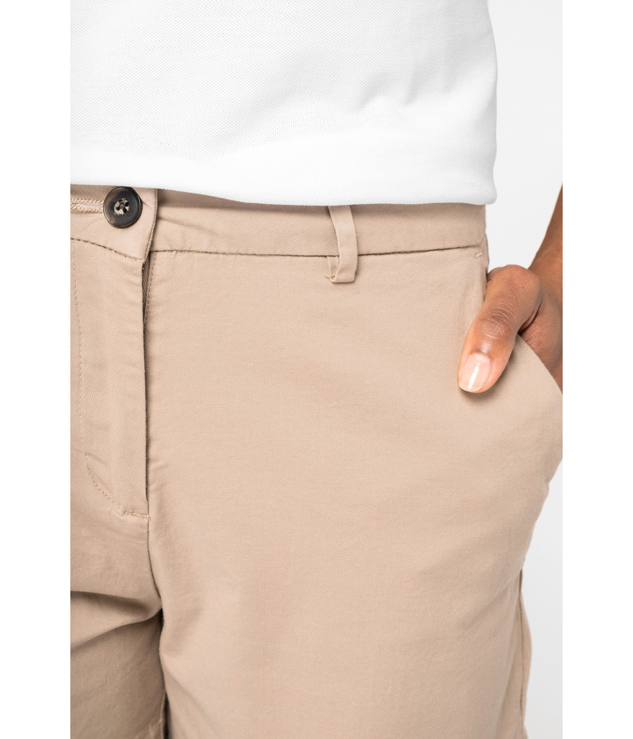 Bermuda chino écoresponsable femme