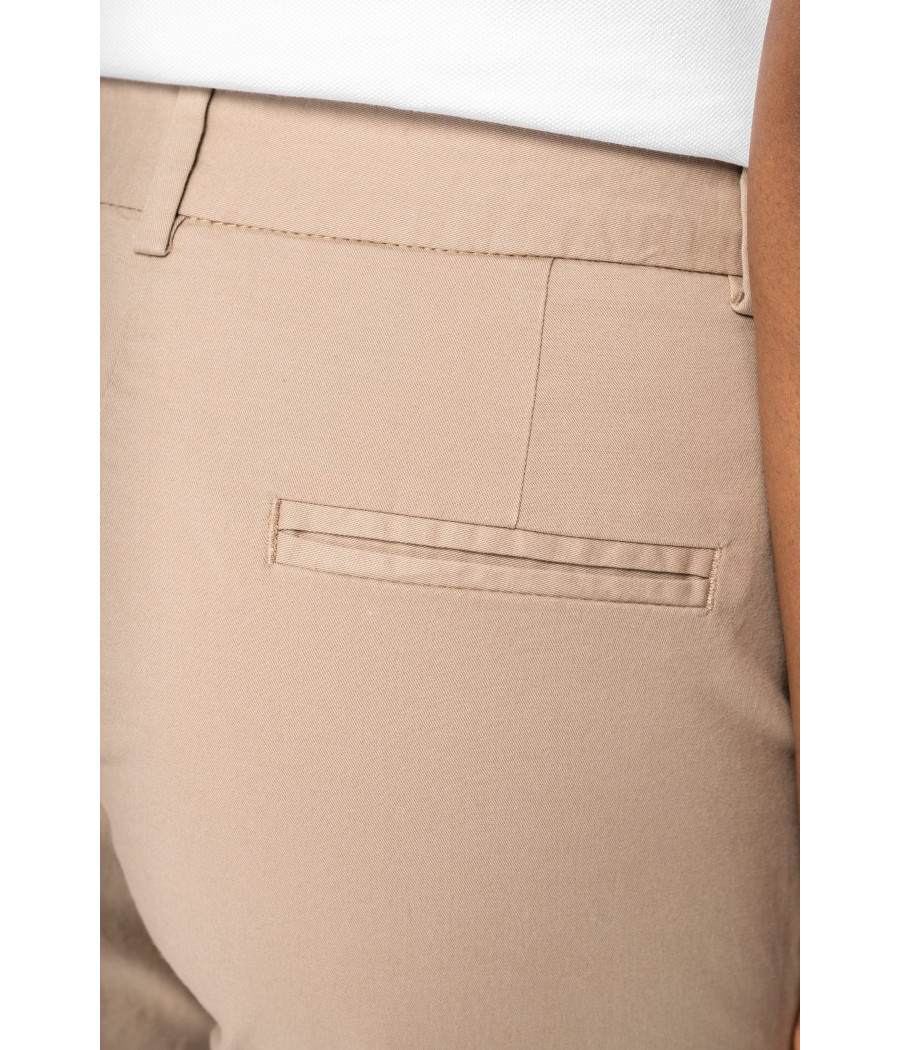 Bermuda chino écoresponsable femme