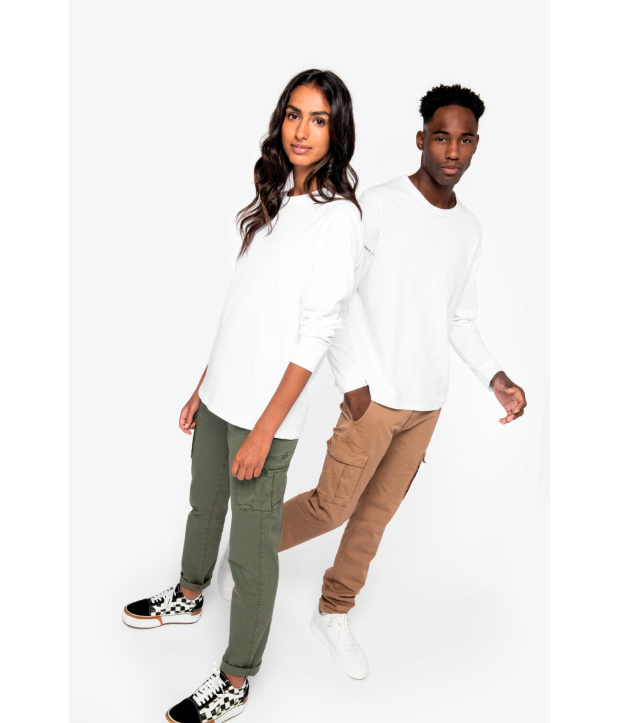 Pantalon cargo écoresponsable délavé femme