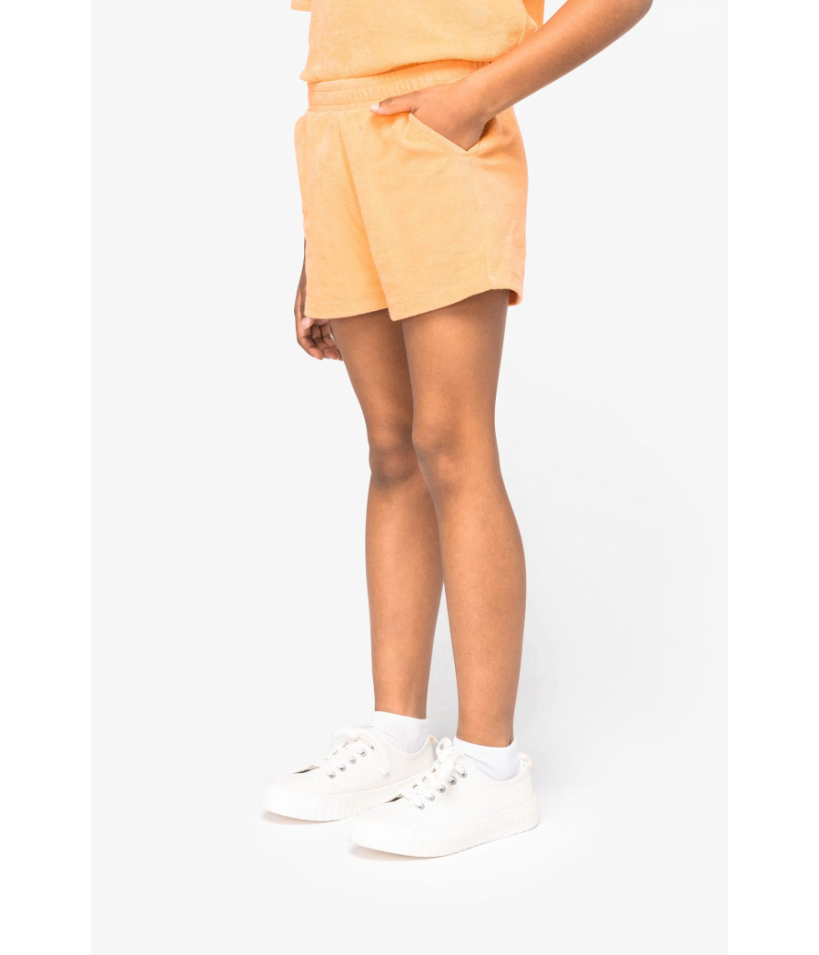 Short écoresponsable en éponge fille