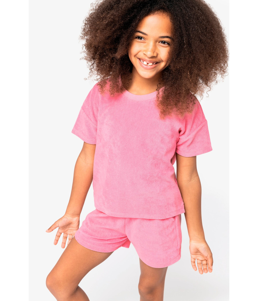 Short écoresponsable en éponge fille