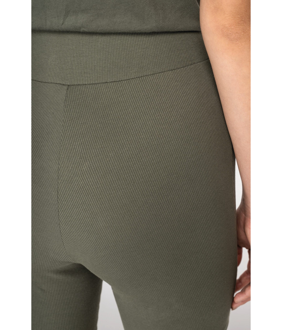 Short écoresponsable côtelé femme