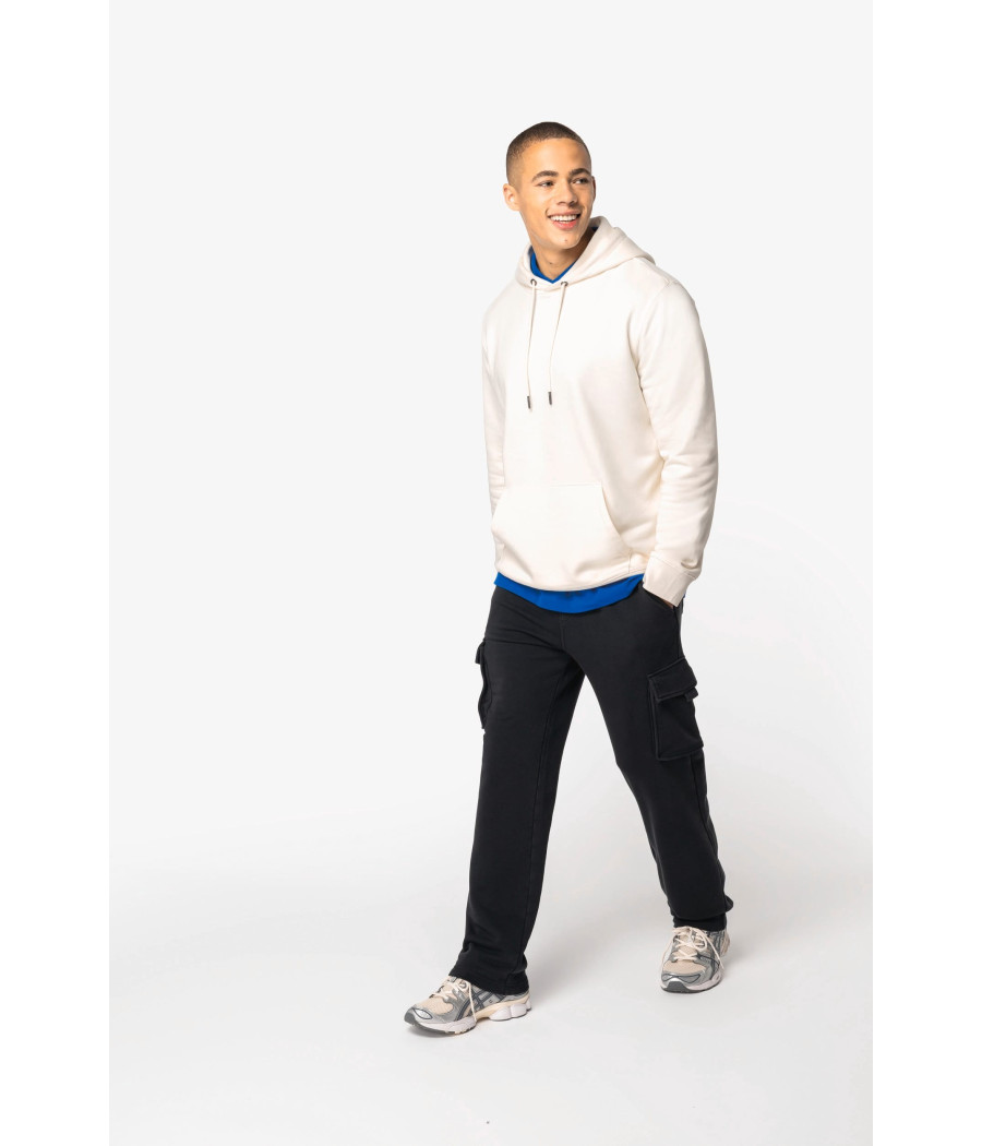Pantalon cargo écoresponsable délavé French Terry homme