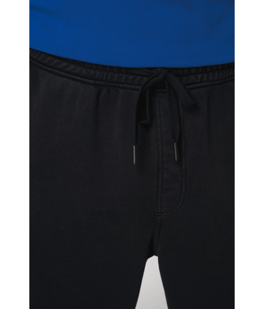 Pantalon cargo écoresponsable délavé French Terry homme